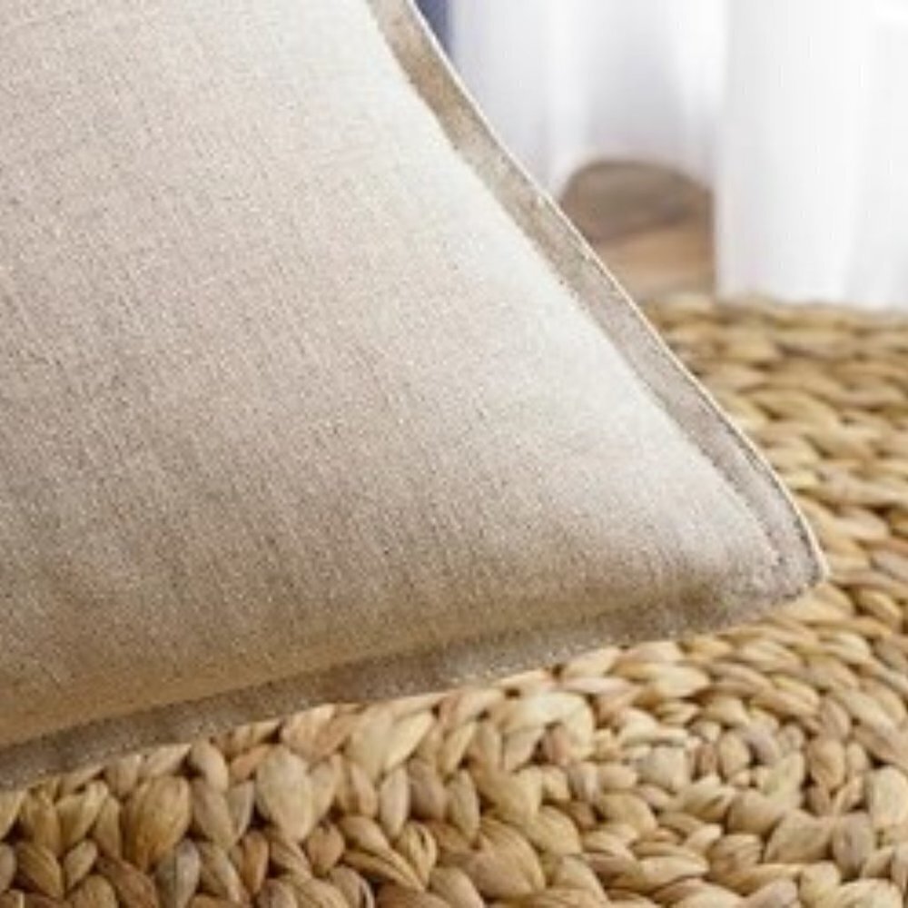 JEANERLOR COTTON LINEN SOLID LUMBAR THROW PILLOW CASE CUSHION COVER - Picture 4 of 9